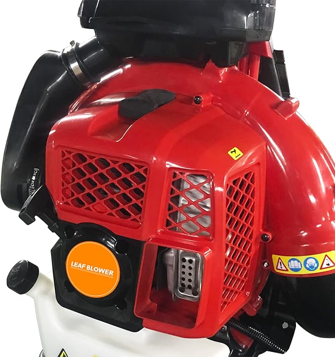 Backpack Gas Powered Leaf Blower 80CC 900CFM Extreme Duty 2-Stroke Petrol Powered Leaf Blowers for Lawn/Garden Care Yard Snow/Grass Blowing Dust Debris from US (900CFM 80CC Red)