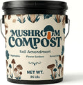 Mushroom Soil Compost Pail Organic Nutrient-Rich Garden Soil for Vegetables Flowers Raised Beds Lawn &amp Planting Mix (35 lb)