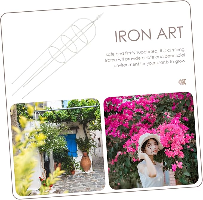 BESPORTBLE Plant Scaffolds Metal Garden Arbor Trellis Outdoor Plant Support for Climbing Vines Roses Peas