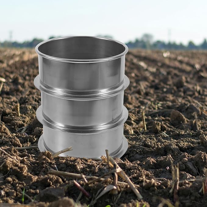 Stainless Steel Soil Sieve 3 Pcs Stainless Steel Sieve Fine Mesh Sifter for Powder Separation Soil Sifting 10 80 200 Kitchen Strainer