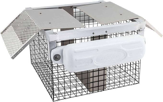 The Pond Guy Floating Turtle Trap for Outdoor Ponds &amp Lakes - Catch &amp Relocate Turtles Safely No-Bait Reusable &amp Heavy-Duty
