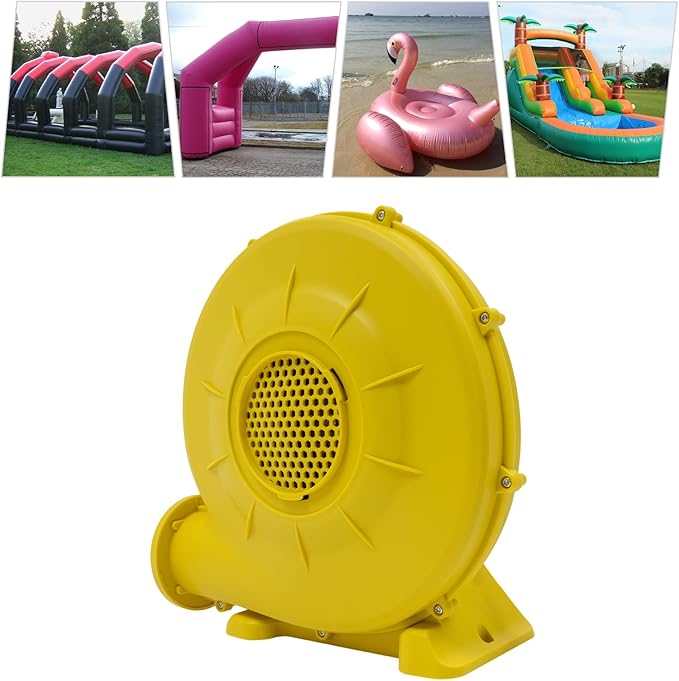 Air Blower Pump Fan 2150Pa Air Blower Jumping Bed Inflator Powerful Inflatable Bounce House Blower for Inflatable Water Slide Bouncy Castle Bounce House Speed 3250RPM 1118CFM Air Volume