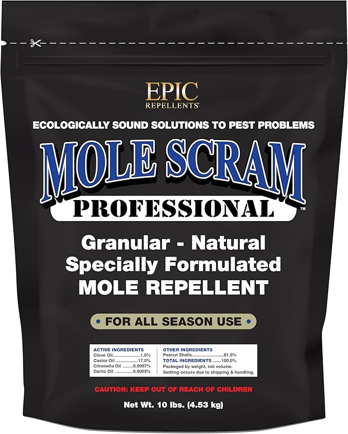Epic Professional Mole Scram Repellent 10lb Bag