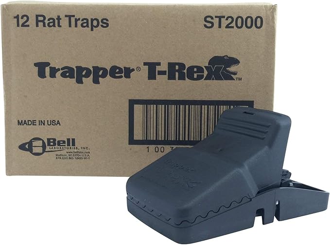 Trapper T Rex Rat Traps(1 Case-12 traps)