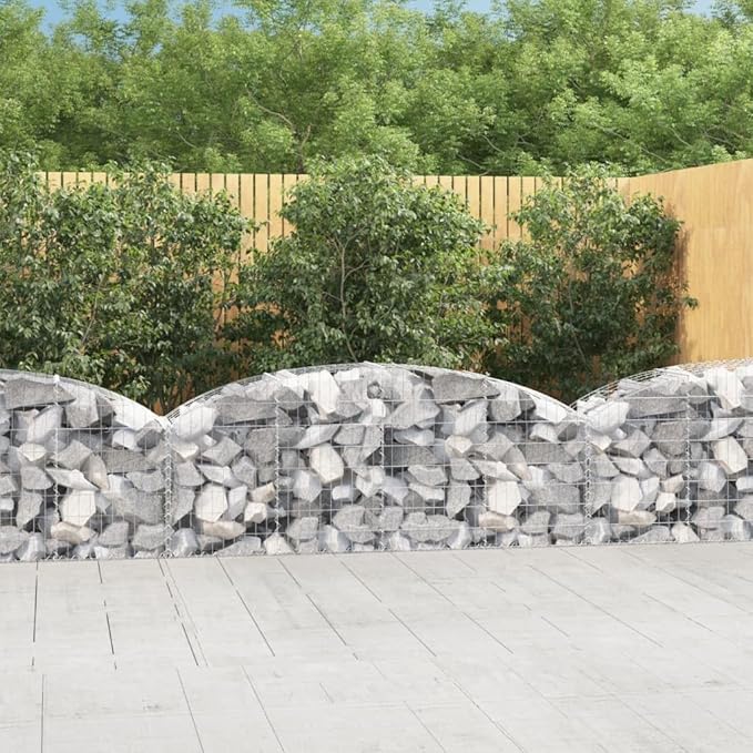78.7 Large Rectangular Galvanized Iron Gabion Planter Box 19.7 H Outdoor Garden Planter for Yard Patio Silver Wire Basket Pot for Flowers Vegetables Heavy-Duty Raised Bed Kit