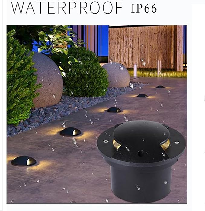 LED Beam Spotlight - Underground Light LED AC85-265V LEDs In Ground Lights 2 Sides Illuminated Outdoor Underground Light IP66 Waterproof Buried Lights(Warm White9w)