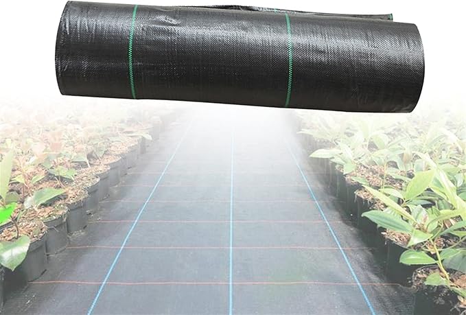 KHUY Surper Large Roll Landscape Fabric Heavy Duty Pro Garden Weed Barrier Landscape Fabric Weed Block Gardening Mat Superior Weed Control Breathable Mulch for Landscaping (Size : 1x200m)
