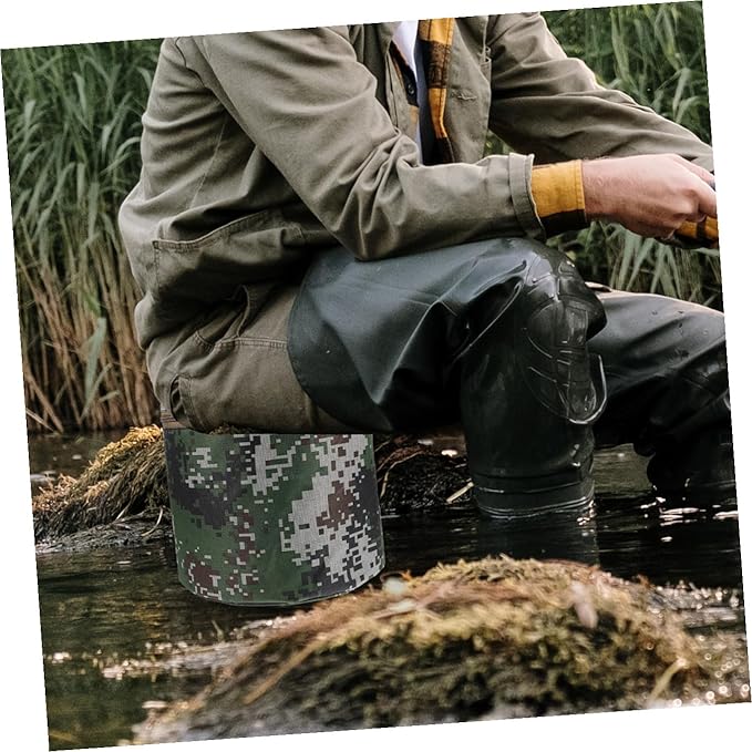 Portable Weeding Stool with Storage Pouch 25cm High Lightweight Foam Gardening Stool for Outdoor Farming Camping Fishing and Planting Tasks Random Style