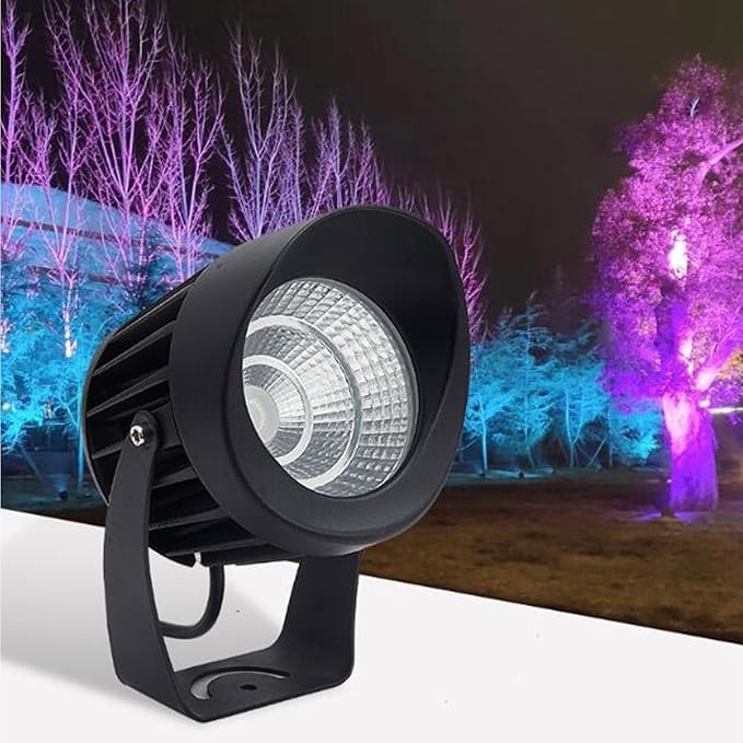 LED Flood Light - Outdoor Rotation Spotlight AC85-265V Spotlight Led Beam Light IP65 Waterproof Tree Lights Ground LED Landscape Lights for Building Garden Park(Yellow15W)
