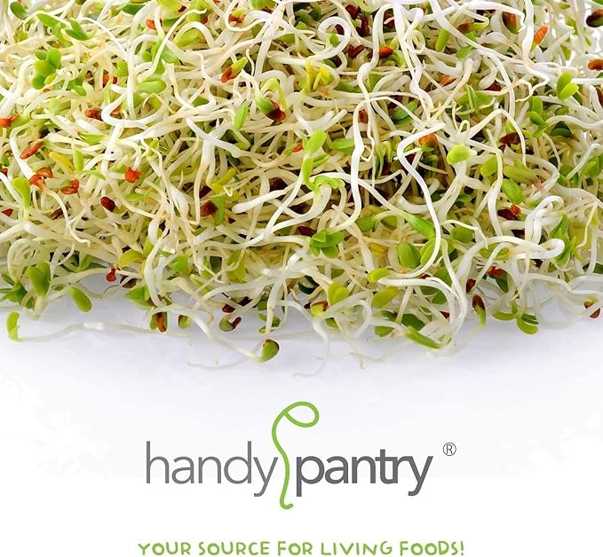 Handy Pantry Organic Sprouting Seed Assortments - Microgreens Sprout Seeds Variety Pack (12 Pack - Premeasured)