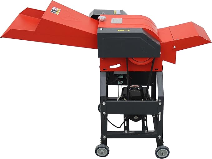 INTSUPERMAI Hay Cutter Pulverizer Grass Crusher 4-Blade Feed Crusher Grass Chaff Cutter Hay Cutter Machine Dry-Wet Straw Cutter 400-800KG/H 220V
