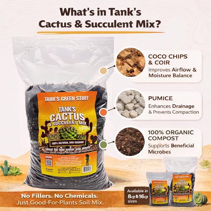 Tank's Cactus &amp Succulent Mix 16 qt Bag