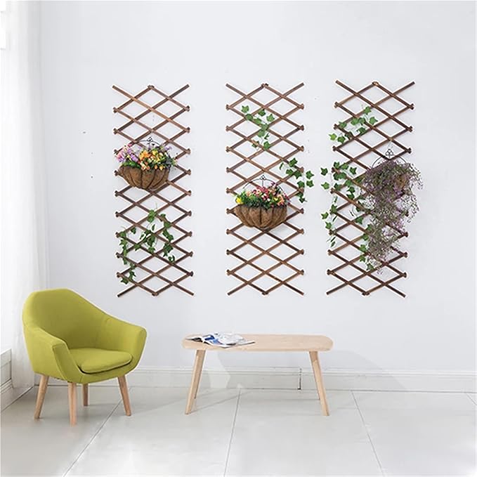 Expandable Garden Trellis Retractable Plant Climbing Pergola Garden Fence Decorative Outdoor Wall Hanging Balcony Terrace Pet Barrier(75HWP)