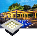 Underground Light LED - LED Beam Spotlight IP66 Waterproof Garden Landscape Light Outdoor Underground Lights Square Outdoor Park Landscape Embedded Lawn GrYellow 9W