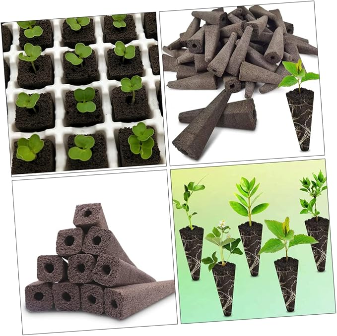 BESPORTBLE 100pcs Indoor Plants Soil Blocks Potting Soil Blocks for Transplantation