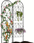 Garden Trellis 2 PCS Metal Trellis for Climbing Plants &amp Vegetables22 W x 75 H Decorative Trellis Panel with Scroll Design Rust-Resistant Plant in Yard Patio