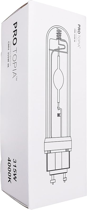 CMH 315W 4000K Grow Light BulbHigh Par Full SpectrumCeramic Metal Halide Grow Lamp 315W 4Kfor Vege &amp Flower1pack NO Kr85 Non-dimmable