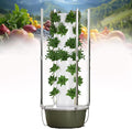 Hydroponic Growing Tower with 30l Tank 5/7/9 Layers 20/28/36 Plants Indoor Outdoor Hydroponics Growing System Soilless Cultivation Herbs Fruits Vegetables 9LayerLED