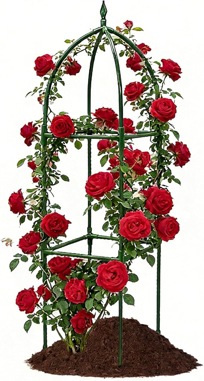 Garden Trellis Adjustable Height – Vertical Obelisk Stand Arch Balcony House Outside Wedding Vegetable Flower Fruit | Balcony House Outside Wedding Vegetable Flower Fruit Stylish