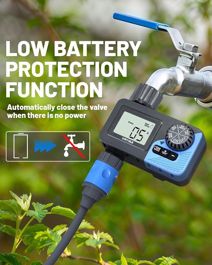 Smart Sprinkler Timer Programmable Garden Smart Hose Watering System Equipment for Garden Automatic Irrigation for Yard/Lawn 1 Outlet