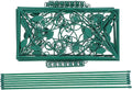 TOYANDONA Climbing Plants Trellis Garden Plant Support Rack 114cm X 45cm Vertical Screen with 7 Rods 6 Panels Outdoor Patio Vine Frame for Flowers and Vegetables