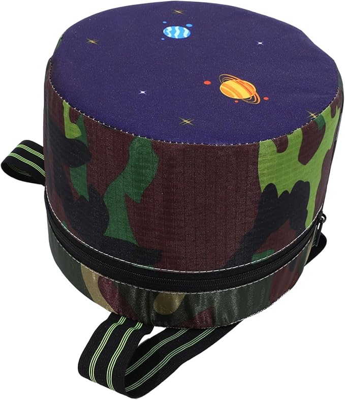 Happyyami Leather Mound Camping Stool Portable Outdoor Stool for Gardening and Farming Work