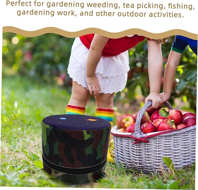 Step Stool for Adults Garden Seats for Seniors Portable Leather Mound for Farming and Traveling