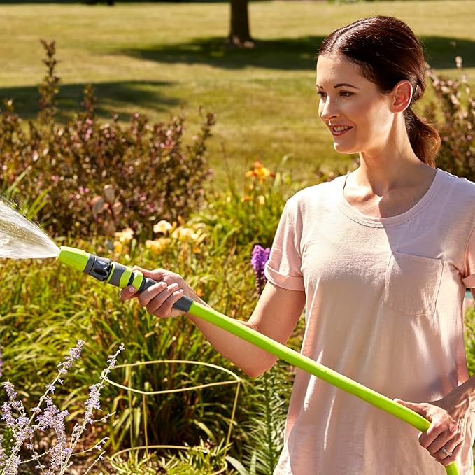 Flexzilla Garden Utility Hose 5/8 in. x 15 ft. Lightweight All-Weather Water Hose Durable and Flexible Leak-Free Connections