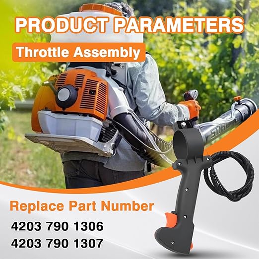 1PCS Blower Throttle Control Switch Cable Handle Assembly Compatible with Stihl BR420 BR380 BR340 SR420(Replace# 4203 790 13064203 790 1307)