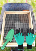 Soil Sifter Dirt Sifter for Gardening Compost Sifter Garden Sieve Light Wood Sifter for Rocks Screen Sifter Top Soil/Peat Moss/Worm/Leaves/Loam Soil/SandGreat Garden Tool for Plants &amp Vegeta