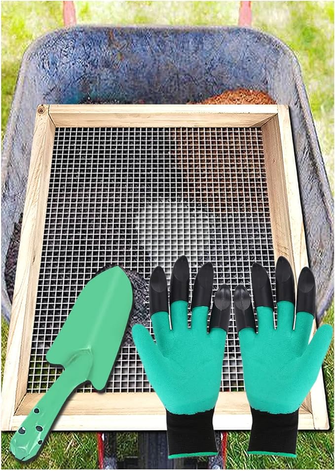 Soil Sifter Dirt Sifter for Gardening Compost Sifter Garden Sieve Light Wood Sifter for Rocks Screen Sifter Top Soil/Peat Moss/Worm/Leaves/Loam Soil/SandGreat Garden Tool for Plants &amp Vegeta