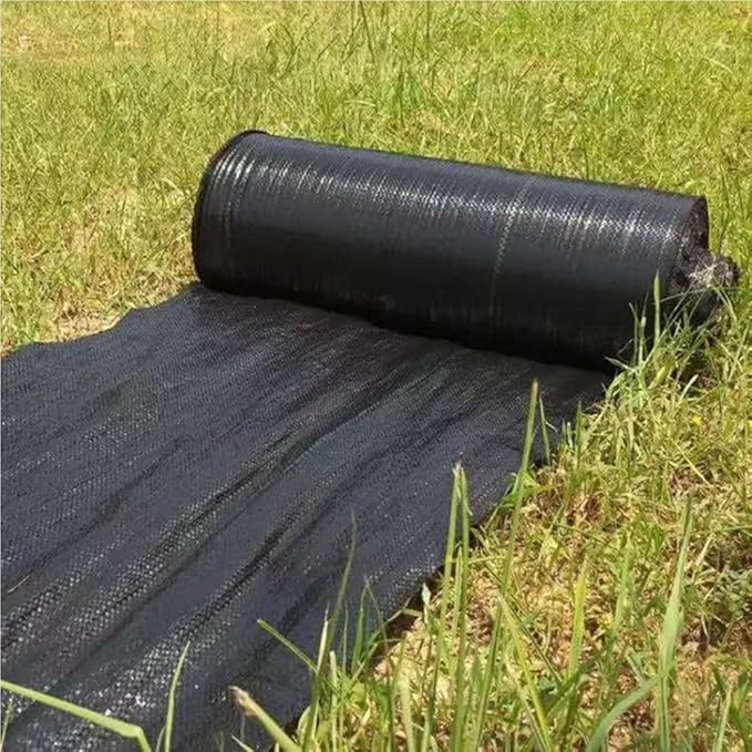 1.5 * 3/5 Meters Strong Breathable Plastic Mulch Weed Membrane Garden Landscape Fabric Ground Cover Sheet 1pc(1.5x5.0M)