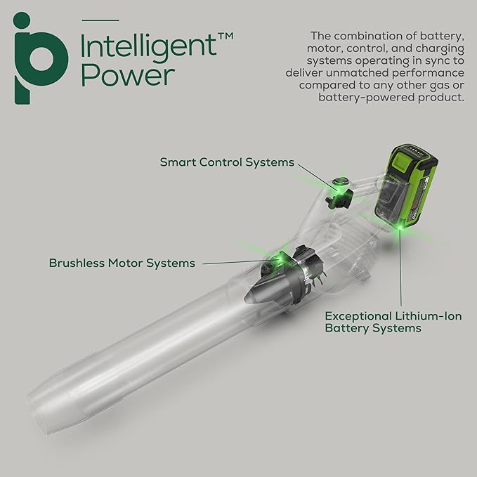 Greenworks 40V (160 MPH / 700 CFM) Cordless Brushless Axial Leaf Blower 8.0Ah Battery and Charger Included