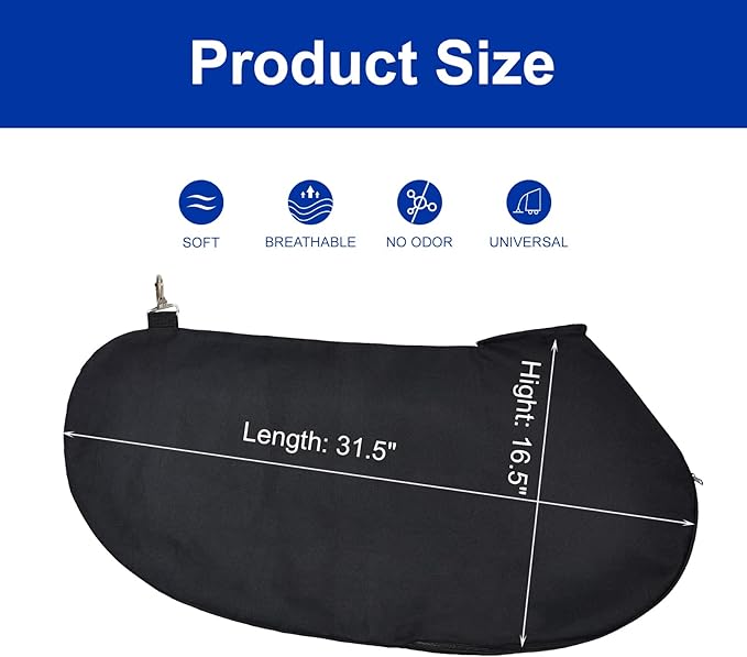 Surblue Replacement Collection Dump Bag for Ultra Blower Rake and Vacuum Leaf Blowers (70L Black)