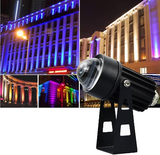 2PCS LED Spot Lights Spotlight Narrow Beam Light IP65 Outdoor Waterproof Wall Lamp Landscape Lighting AC 85-265V Spotlight Beam Light for Garden Courtyard(Blue)
