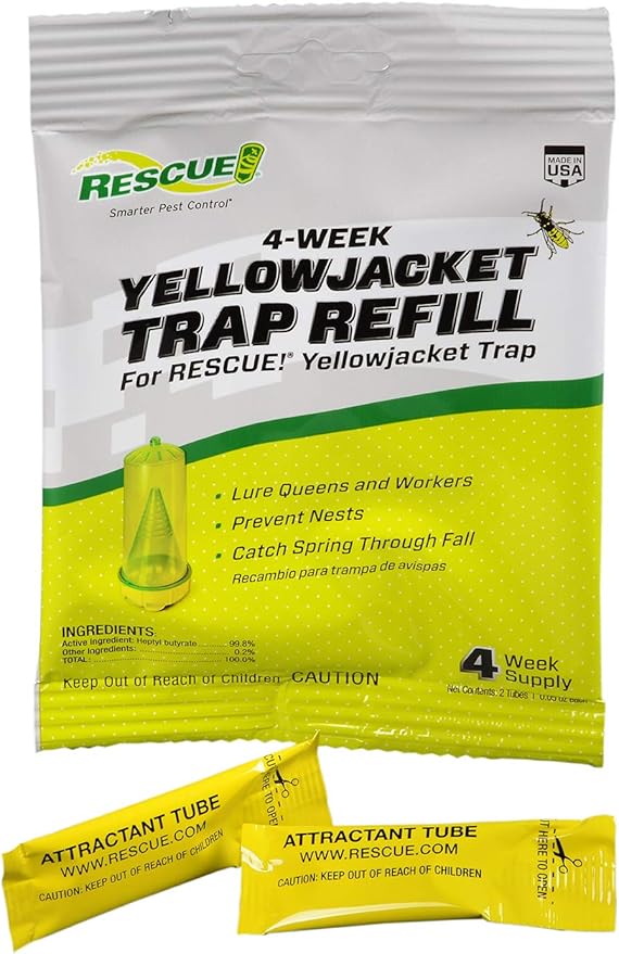 RESCUE! Yellowjacket Attractant – for RESCUE! Reusable Yellowjacket Traps – 4 Week Supply - 20 Pack