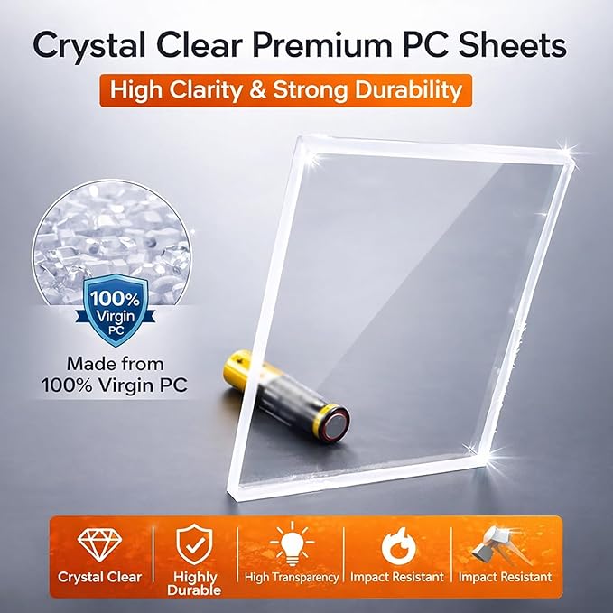 Polycarbonate Greenhouse Panels Clear Polycarbonate Sheets Outdoor Awning Covers for DIY All Weather Outdoor Garden and Greenhouse Covering Glass Replacement(Gray1x20m/3.28x65.6ft)