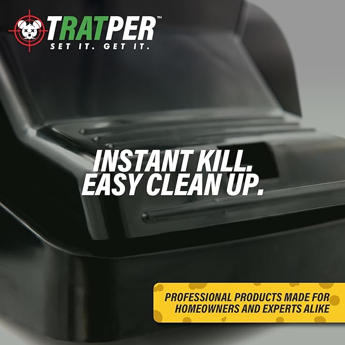 TRATPER Rat and Chipmunk Traps. Prevents Accidental Triggering with Dual Tunneled Design. Covered Snap Traps for Humane Kill Reusable Pest Control for Rats Indoor &amp Outdoor Use. 2 Pack