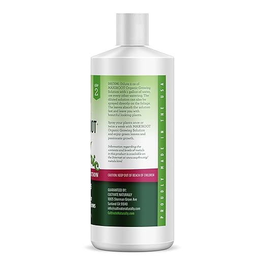 Organic Growing Fertilizer 32 oz CDFA Organic Registered. Plant Care Fertilizer for Vegetable Gardens Like Tomato Cucumber Squash Beans and All Other Plants
