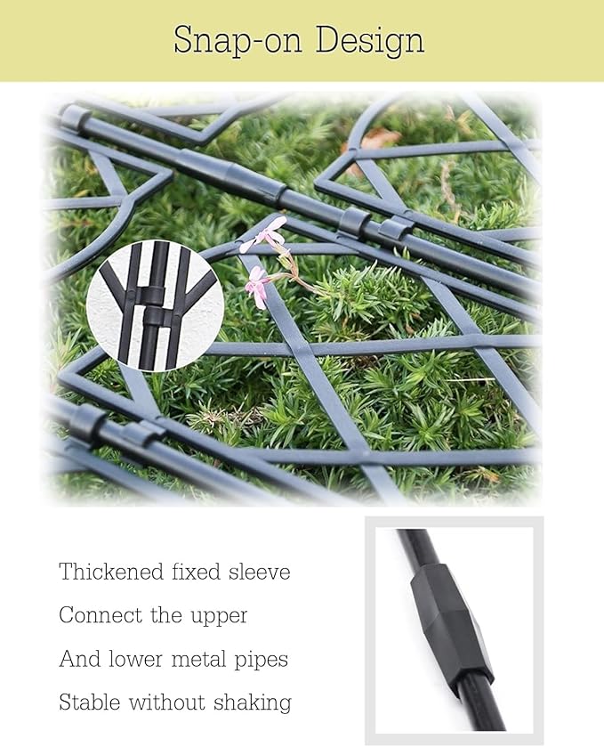 Garden Trellis for Climbing Plants Adjustable Plant Trellis Support Black Climbing Stand Rack for Vegetables Flowers Fruit (Size : 46.5x60cm/18.3x23.5in)