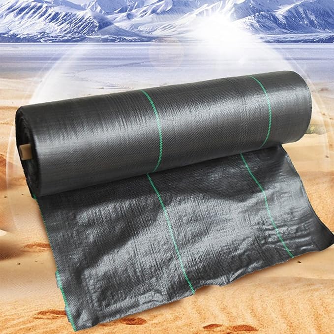 Suppressant MembraneWeed Barrier FabricLandscape Ground Cover MembraneHigh UV StabilisationPerfect for Gardens Patios Flower Beds Landscaping(4x20m/13.12x65.6ft)