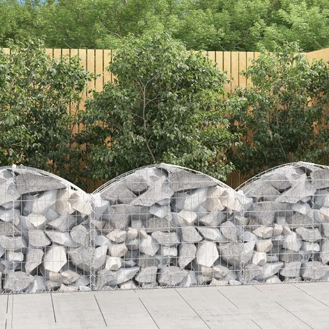 39.4 x 39.4 x 31.5 in Silver Metal Gabion Basket Raised Planter Galvanized Iron Outdoor Garden Box for Decorative Borders &amp Elevated Beds Large Rectangular Trough Style