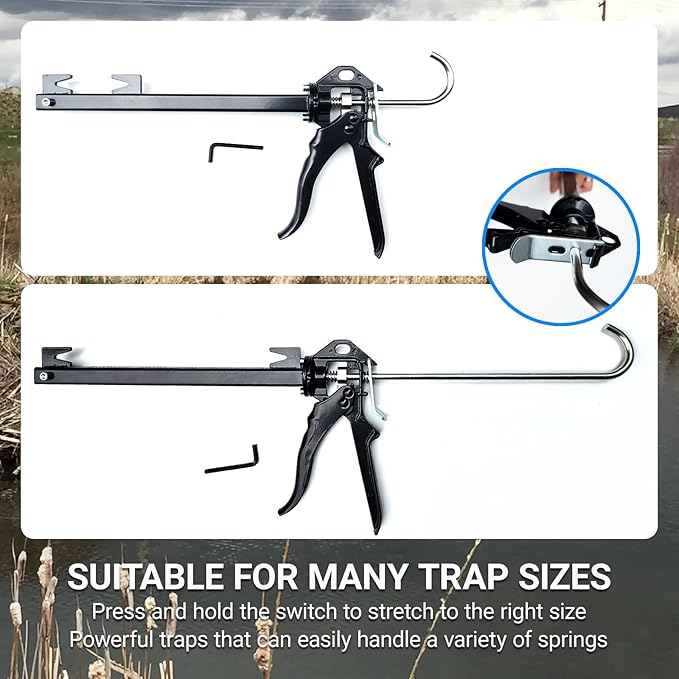 New Trap Setting Tool:Heavy Duty Bodygrip Trap Setter Sets Body Grip Traps 110 220 330