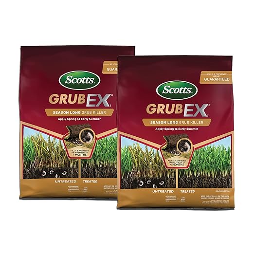Scotts GrubEx1 Season Long Grub Killer Protects Lawns Up to 4 Months 5000 sq. ft. 14.35 lbs. (2-Pack)