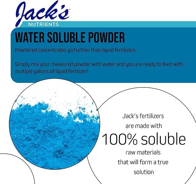 Jack's Nutrients 16-4-17 Hydroponic Fertilizer for Vegetative Growth in Continuous Liquid Feed Programs 25lbs