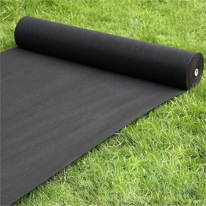 Weed Barrier Fabric Non-Woven Weed Barrier Landscape Fabric with Heavy-Duty Removal Blocks Easy to Set Up(100CMX1000CM)
