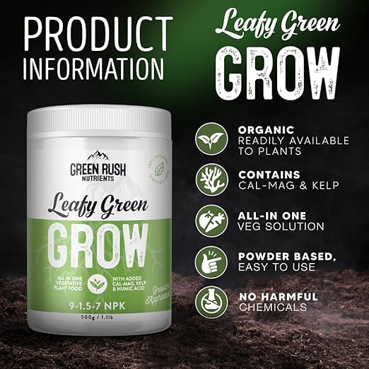 Organic Veg to Harvest Double Pack – Indoor &amp Outdoor Fertilizer for Leafy Greens Vegetables Herbs &amp More – Grow &amp Bloom Combo (500g - 4 Plants)