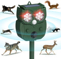 Animal Repellent Raccoon Repellent Ultrasonic Waterproof Motion Detection LED Flash Light Animal Repellent Ultrasonic Outdoor for Dogs Fox Rabbit Squirrels Coyote Deer Repellent