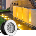 Outdoor Buried Lights - Underwater Tlight AC 12V Low Voltage Submersible Spotlight IP68 Waterproof Embedded Water Landscape Light Can Be Immersed in Water FoYellow-3W
