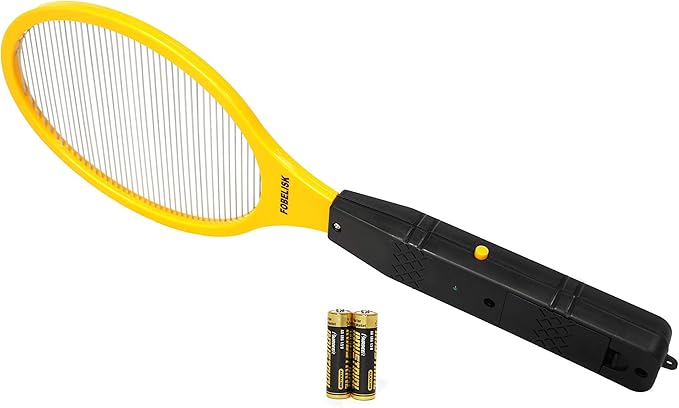 Bug Zapper - Electric Fly Swatter - Mosquito Zapper Killer - Fly Zapper - Electric Fly Swatter Racket for Camping Travel Outdoor and Indoor Pest Control (2AA Batteries Included)